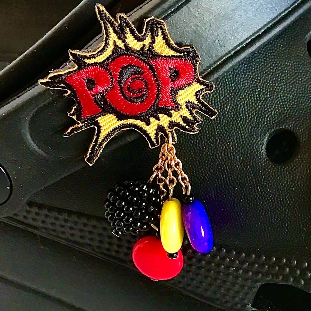 Charms for Shoes! Superhero Patch Shoe Charm